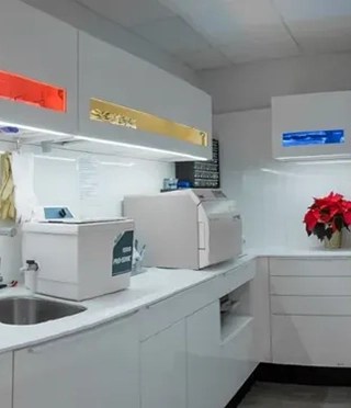 Inside of office lab