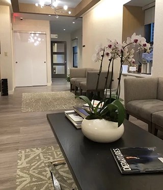Lobby seating area